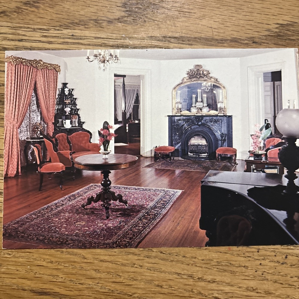 Postcard Longwood Parlors And Front Bedroom Natchez Mississippi USA